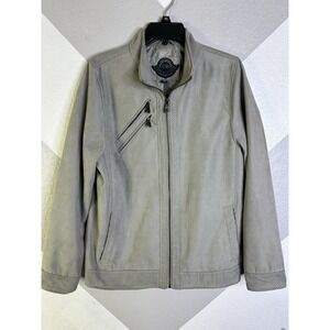 Urban Republic Leather Ultra Suede Silver Jacket Size XL 18-20 Boys